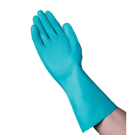 Nitrile Green Chemical Resistant Gloves Unlined, 13 Straight Cuff, PK 288